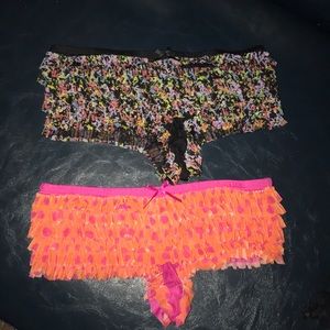 NWOT 2 pair ruffle panties